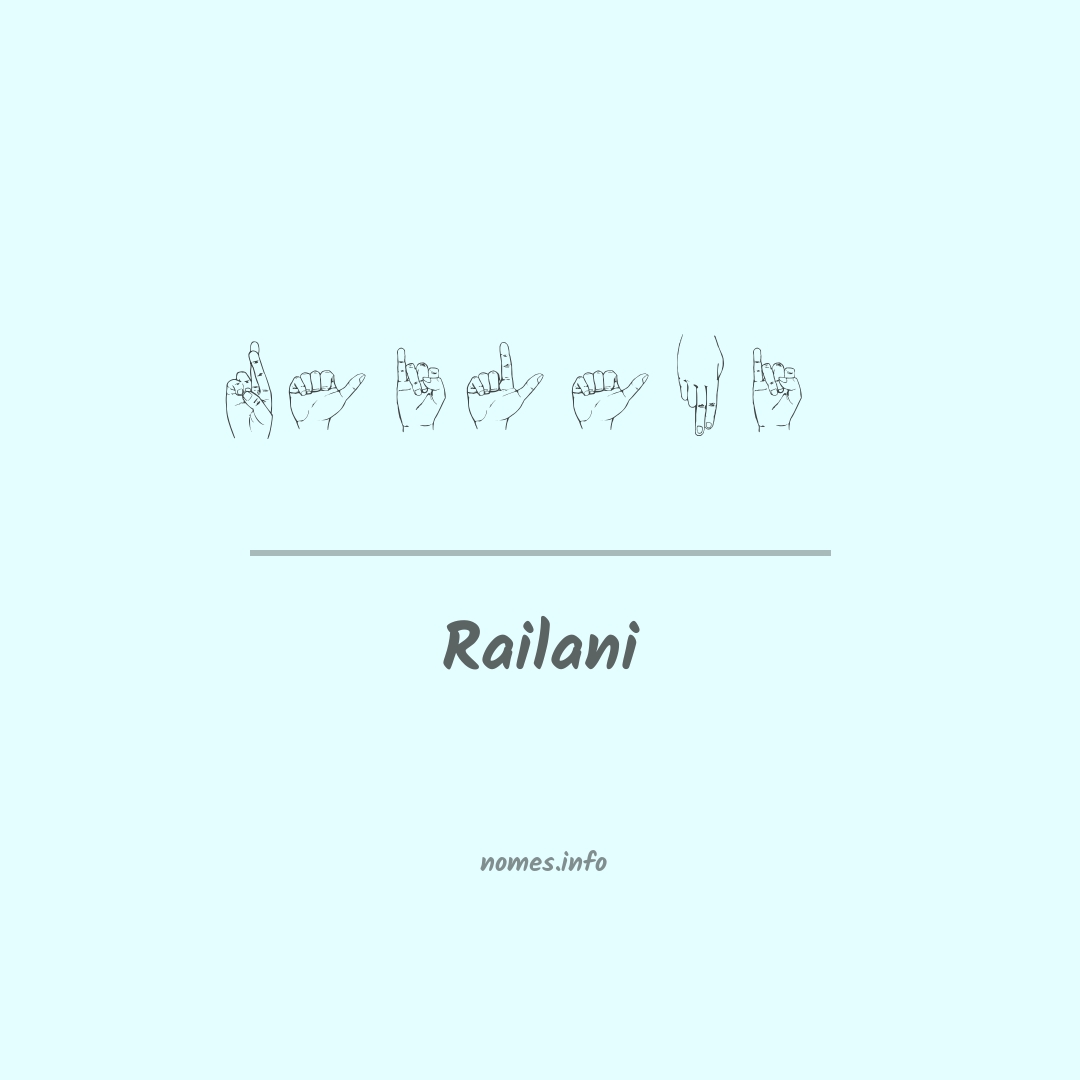 Railani em Libras