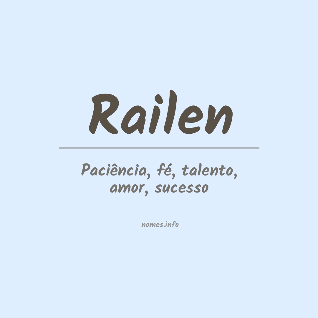Significado do nome Railen