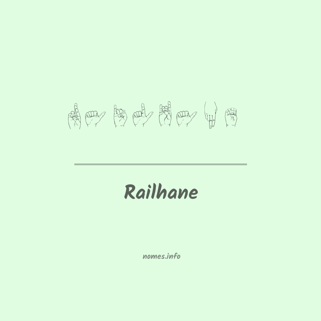 Railhane em Libras