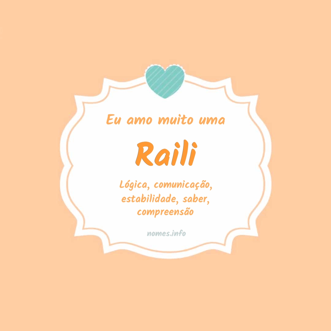 Eu amo muito Raili