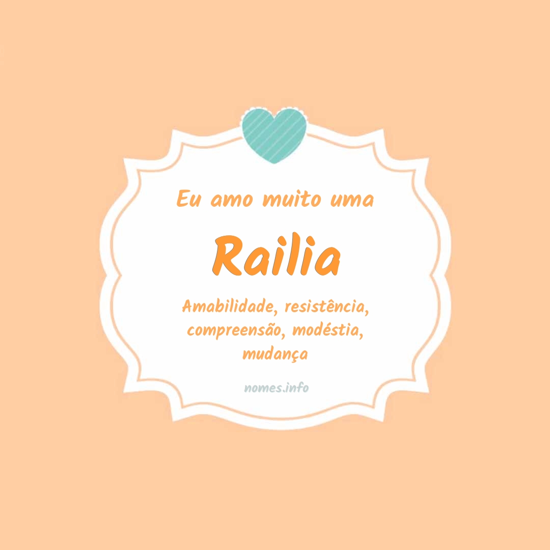 Eu amo muito Railia