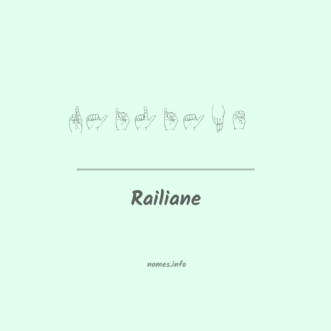 Railiane em Libras