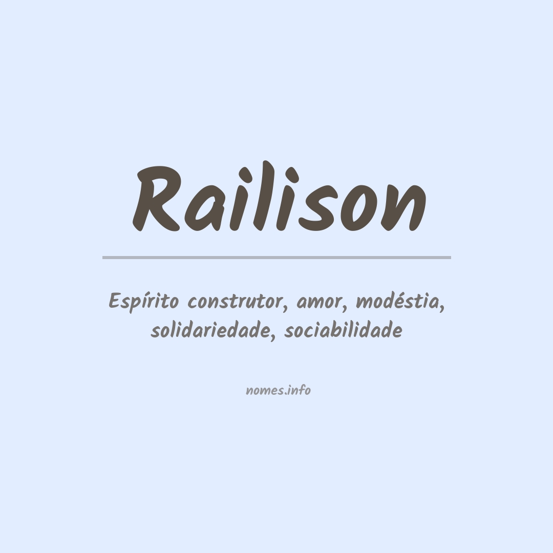 Significado do nome Railison