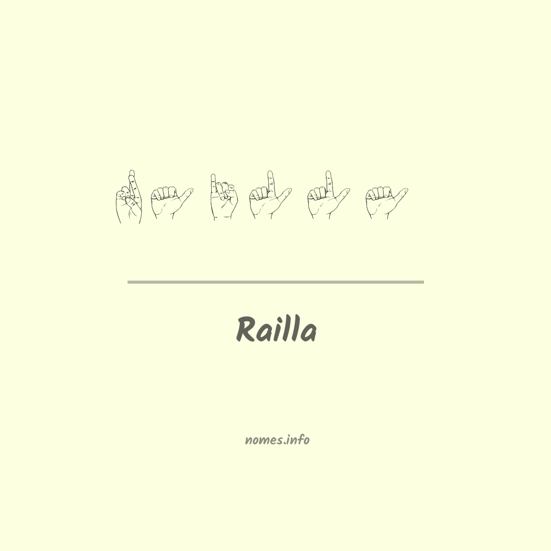 Railla em Libras