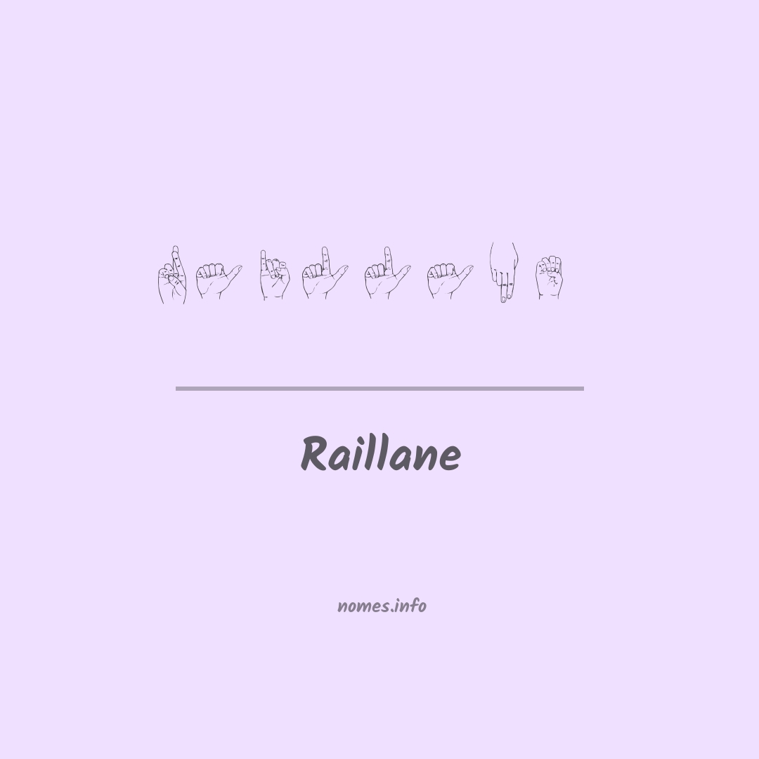 Raillane em Libras