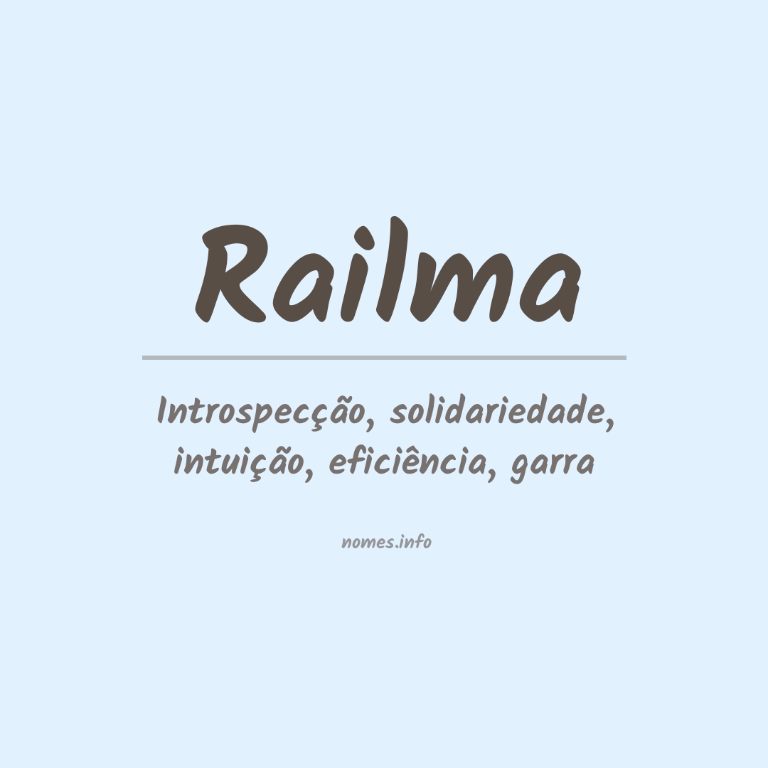 Significado do nome Railma