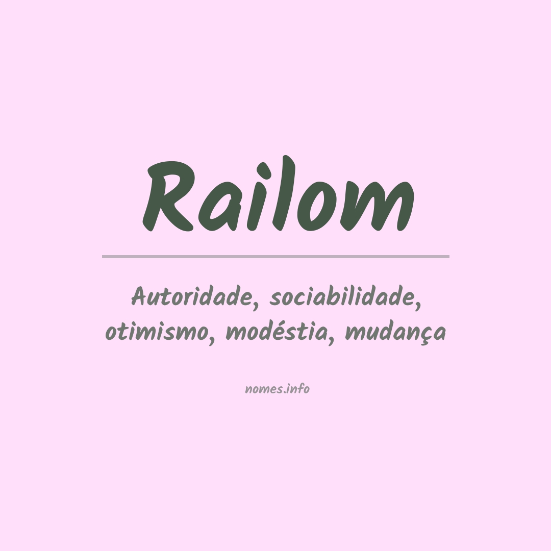 Significado do nome Railom