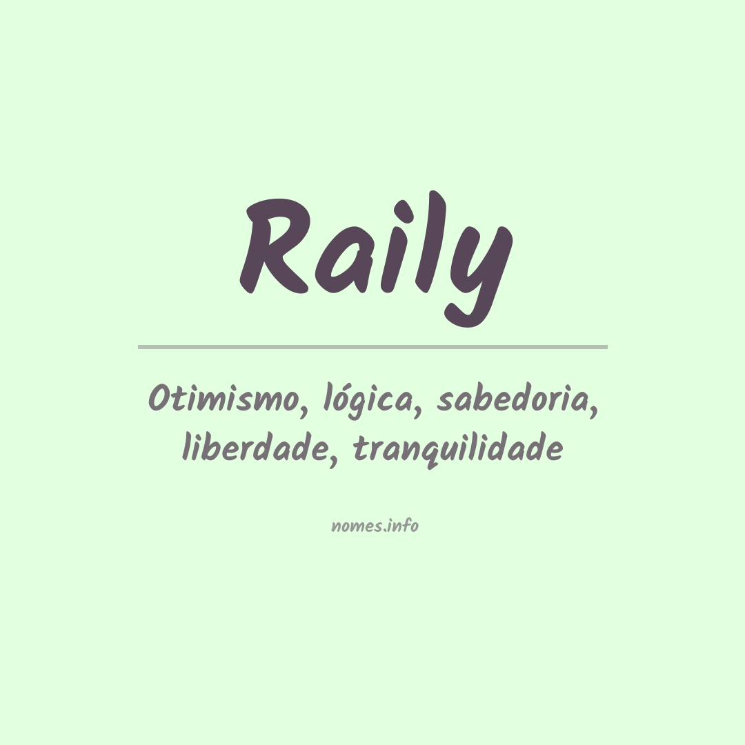 Significado do nome Raily