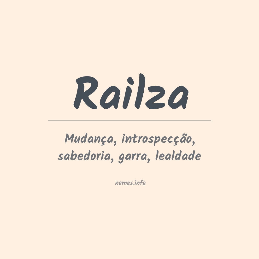 Significado do nome Railza