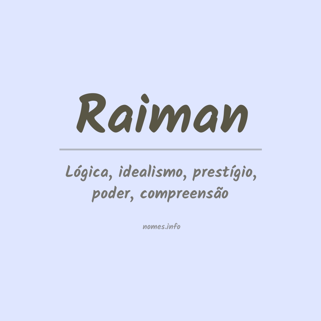 Significado do nome Raiman