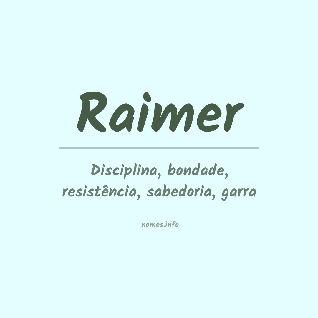 Significado do nome Raimer