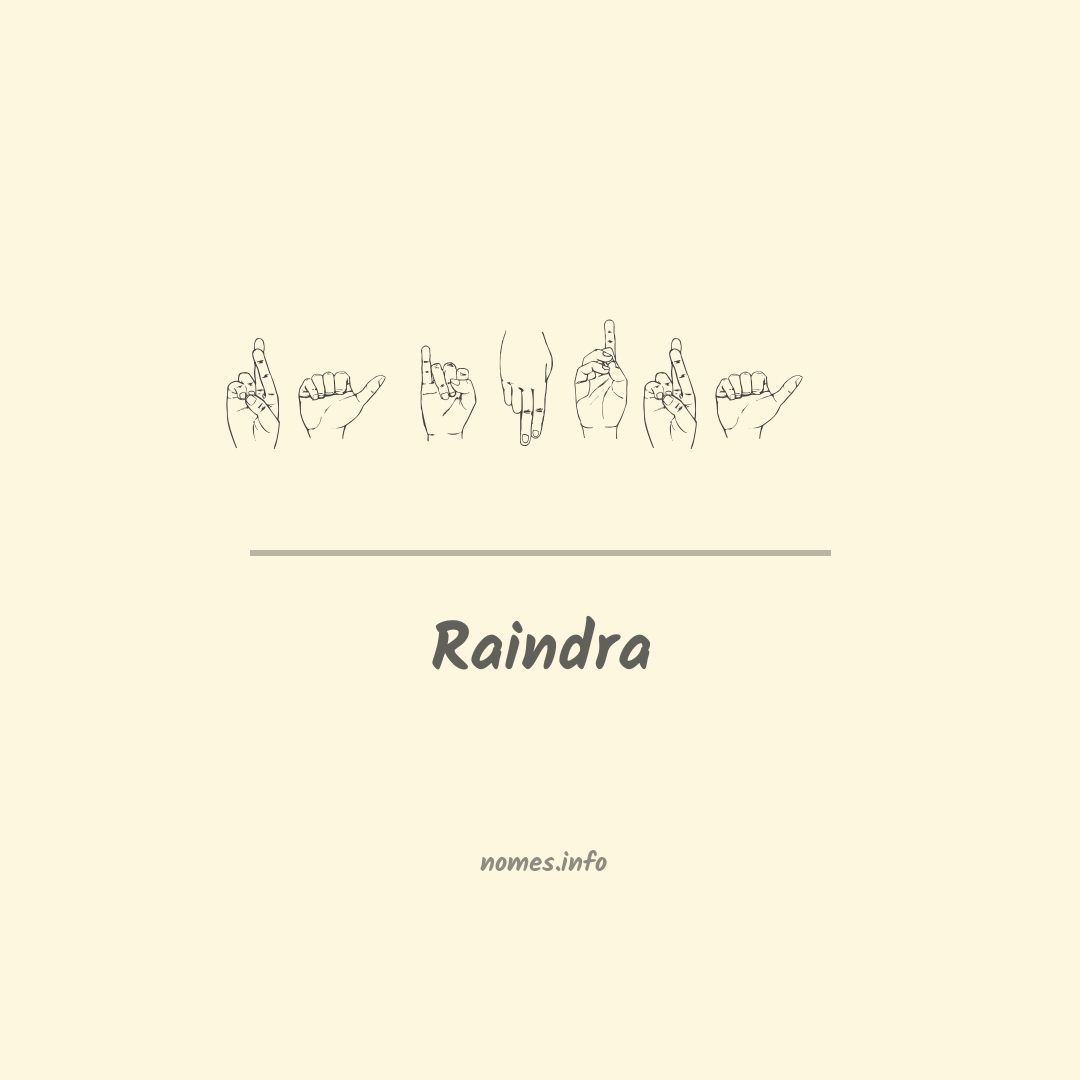 Raindra em Libras