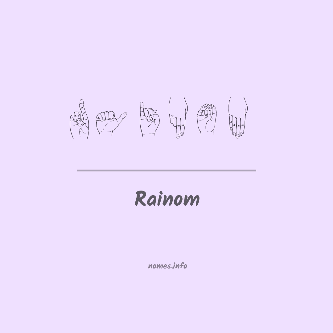 Rainom em Libras