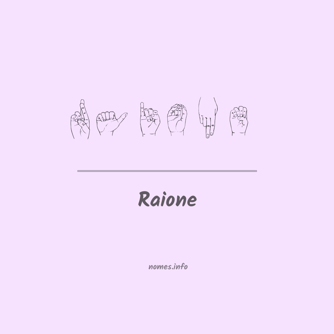 Raione em Libras