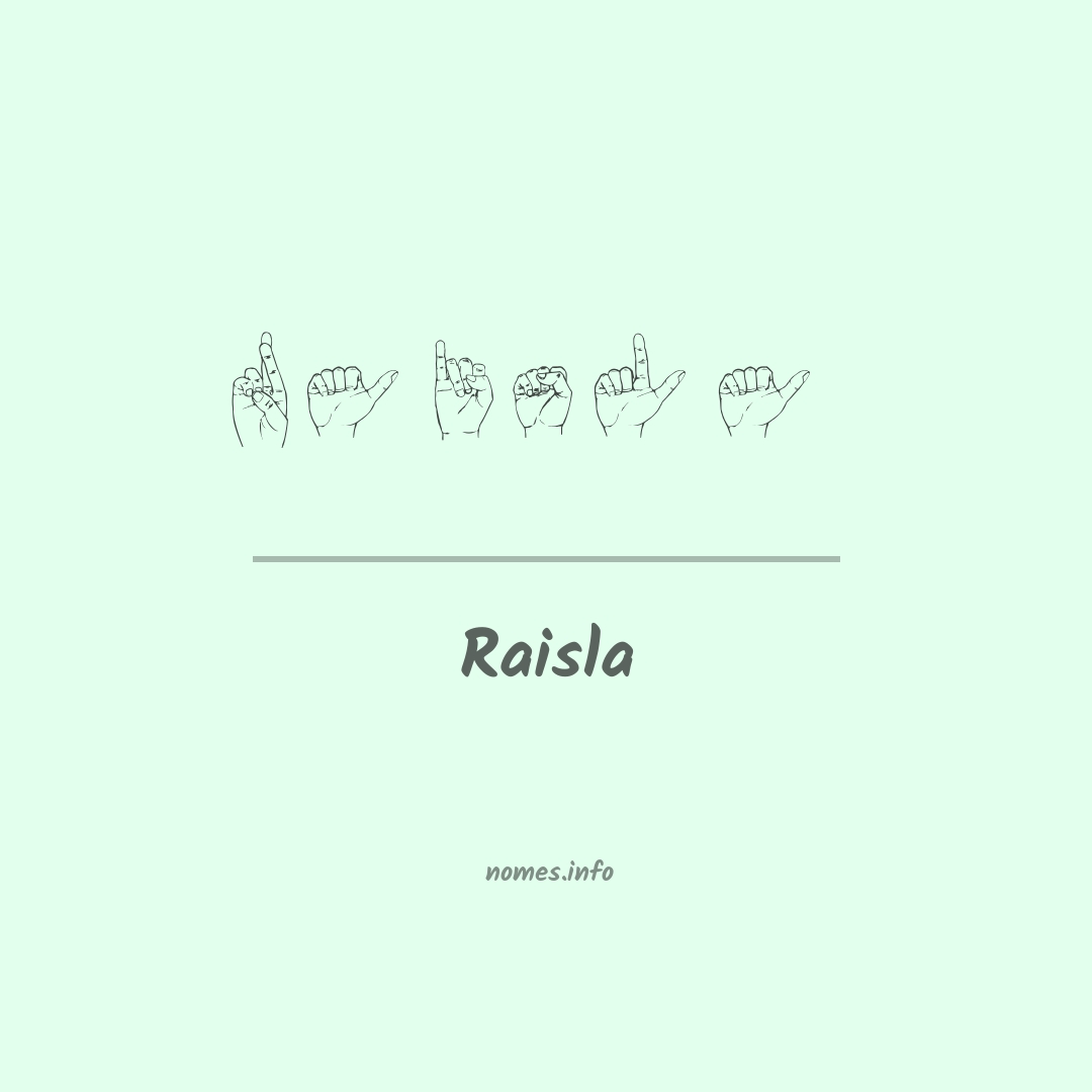 Raisla em Libras