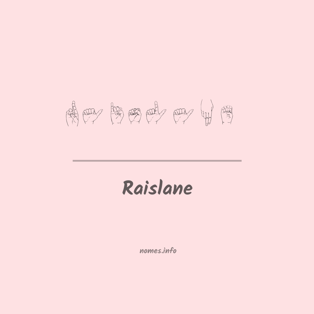 Raislane em Libras
