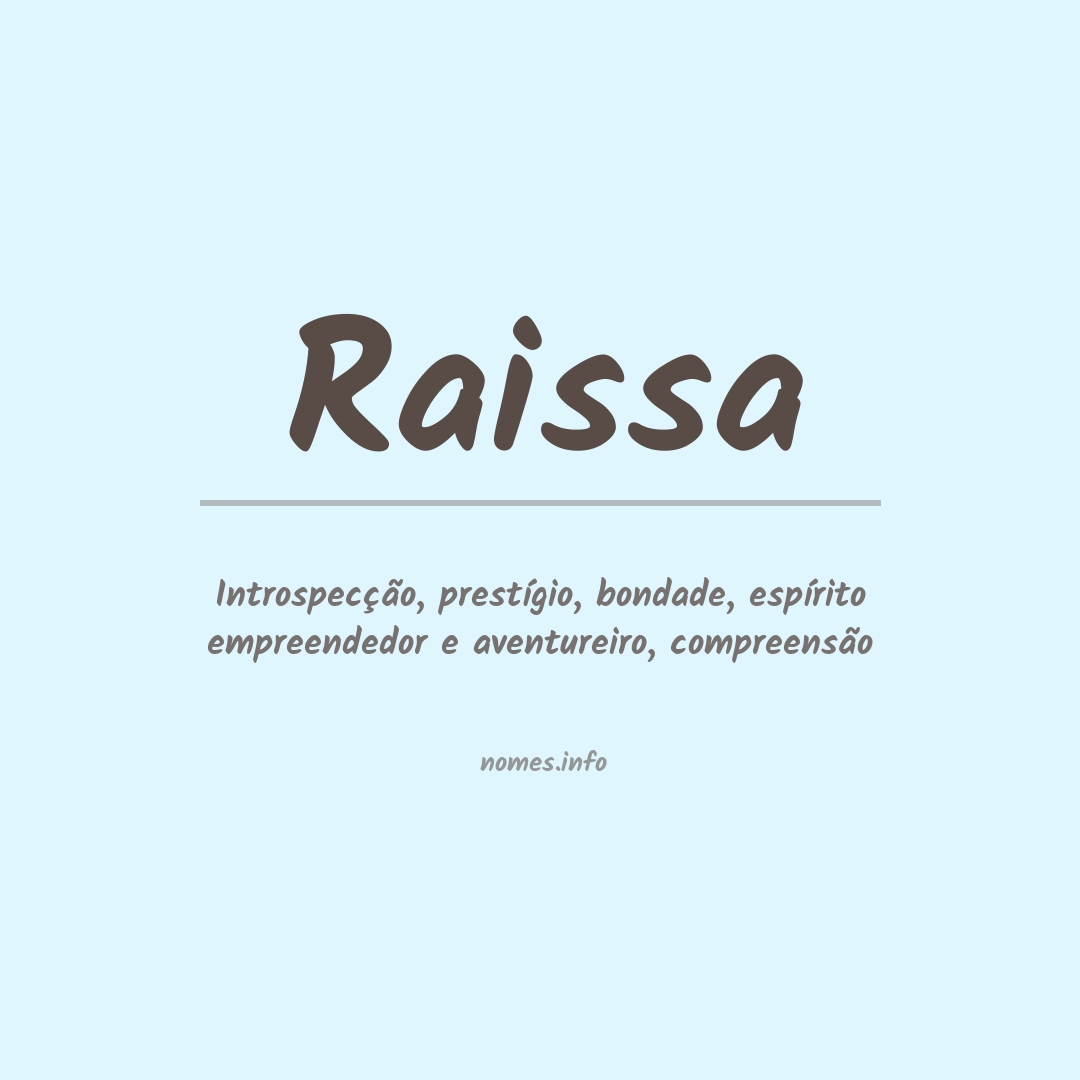 Significado do nome Raissa