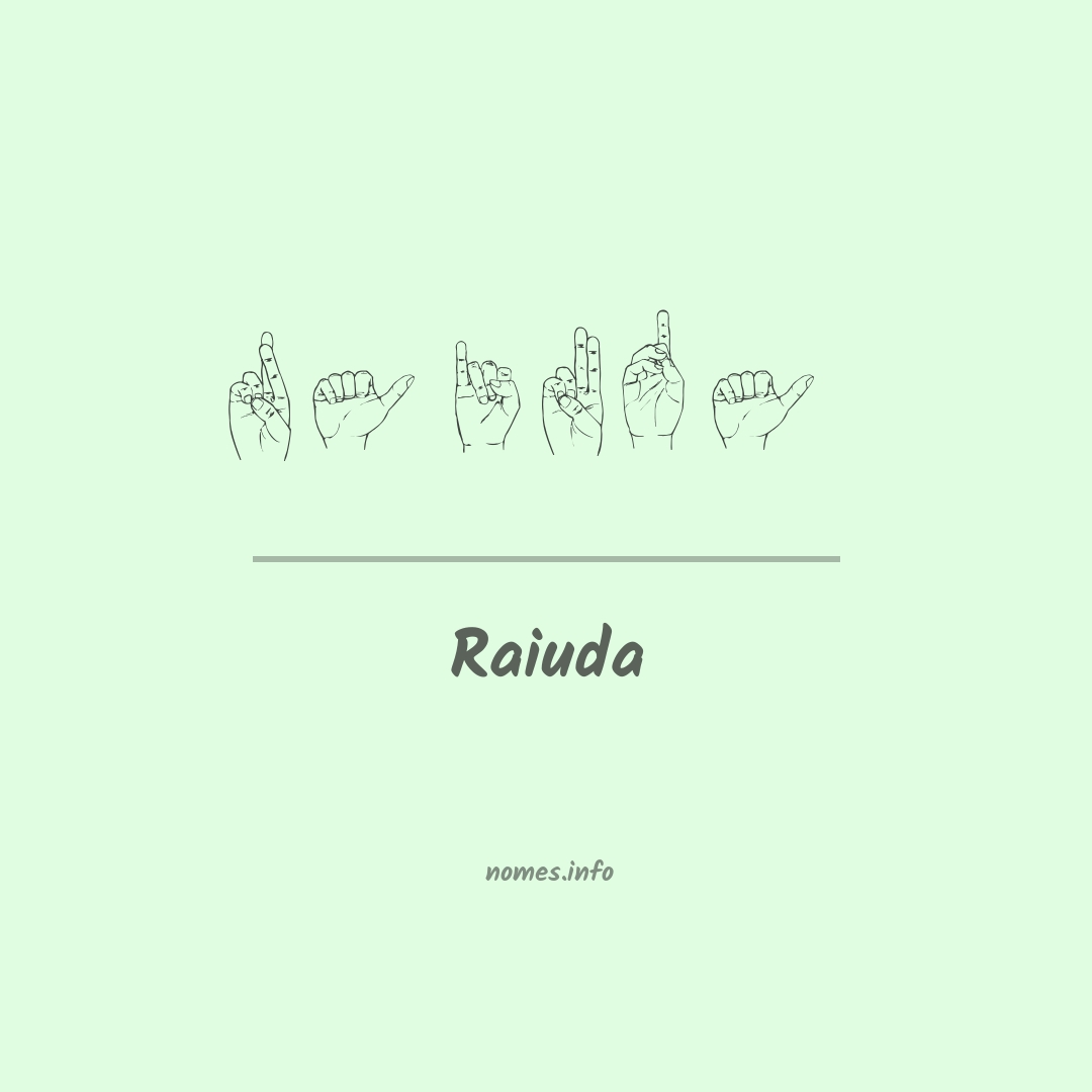 Raiuda em Libras