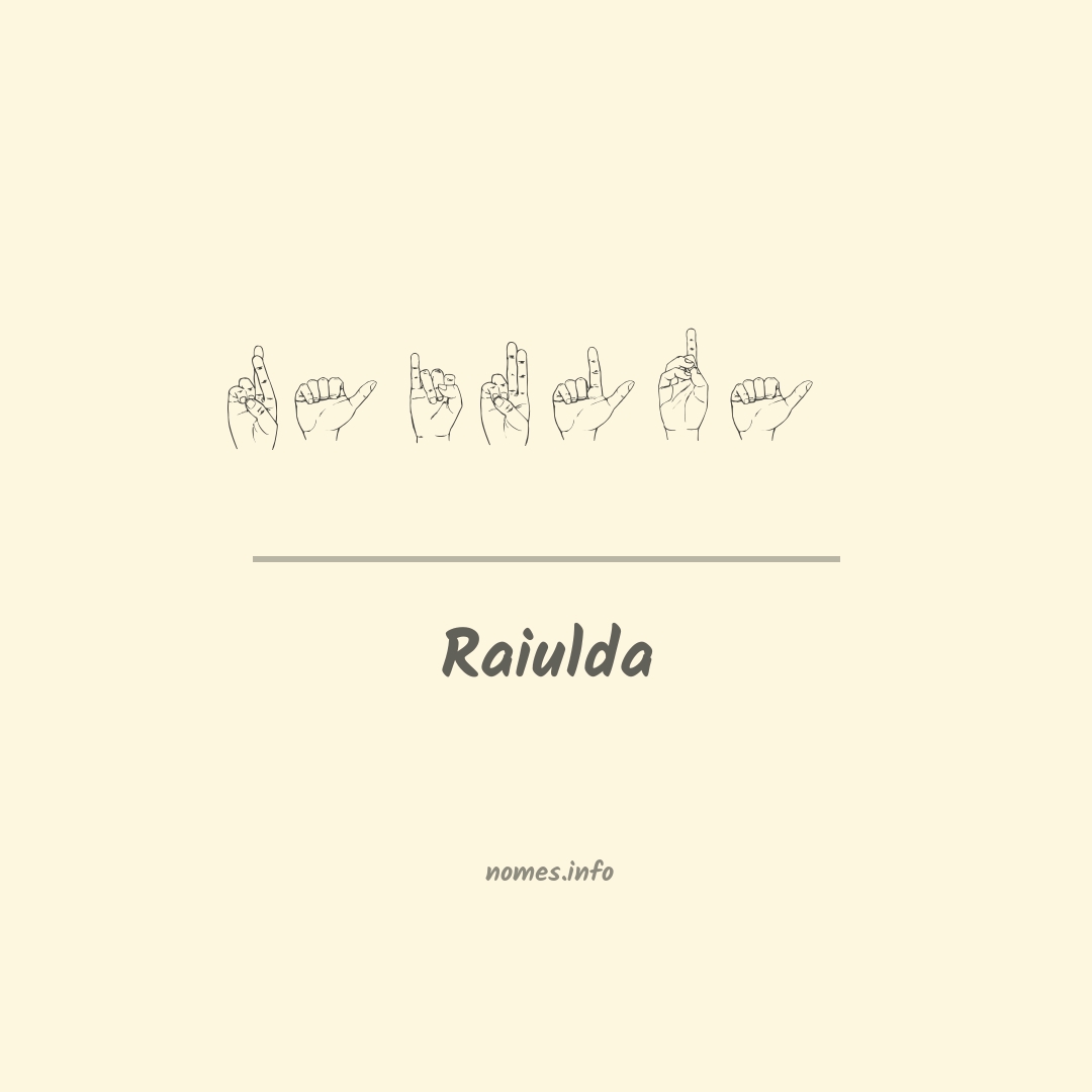 Raiulda em Libras