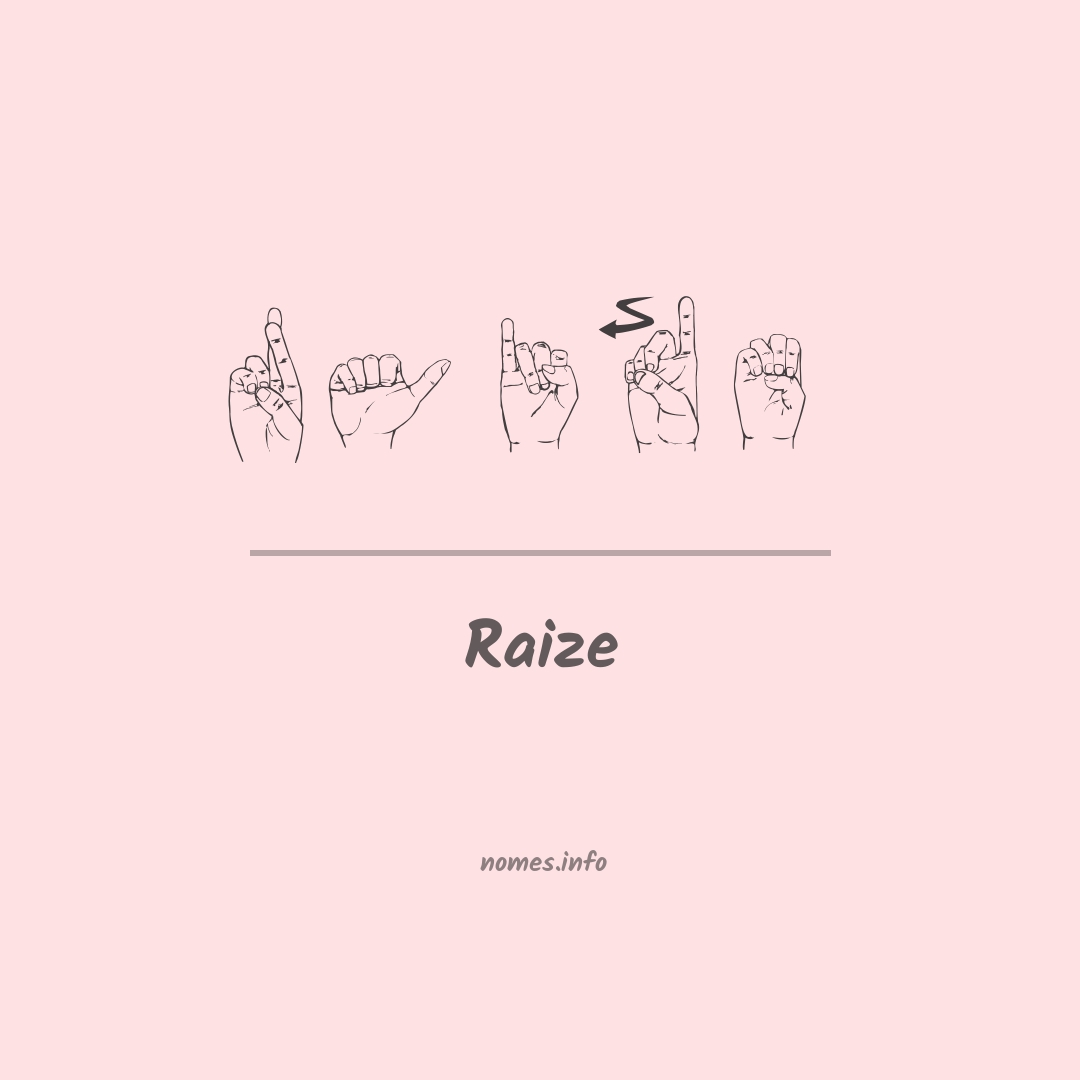 Raize em Libras