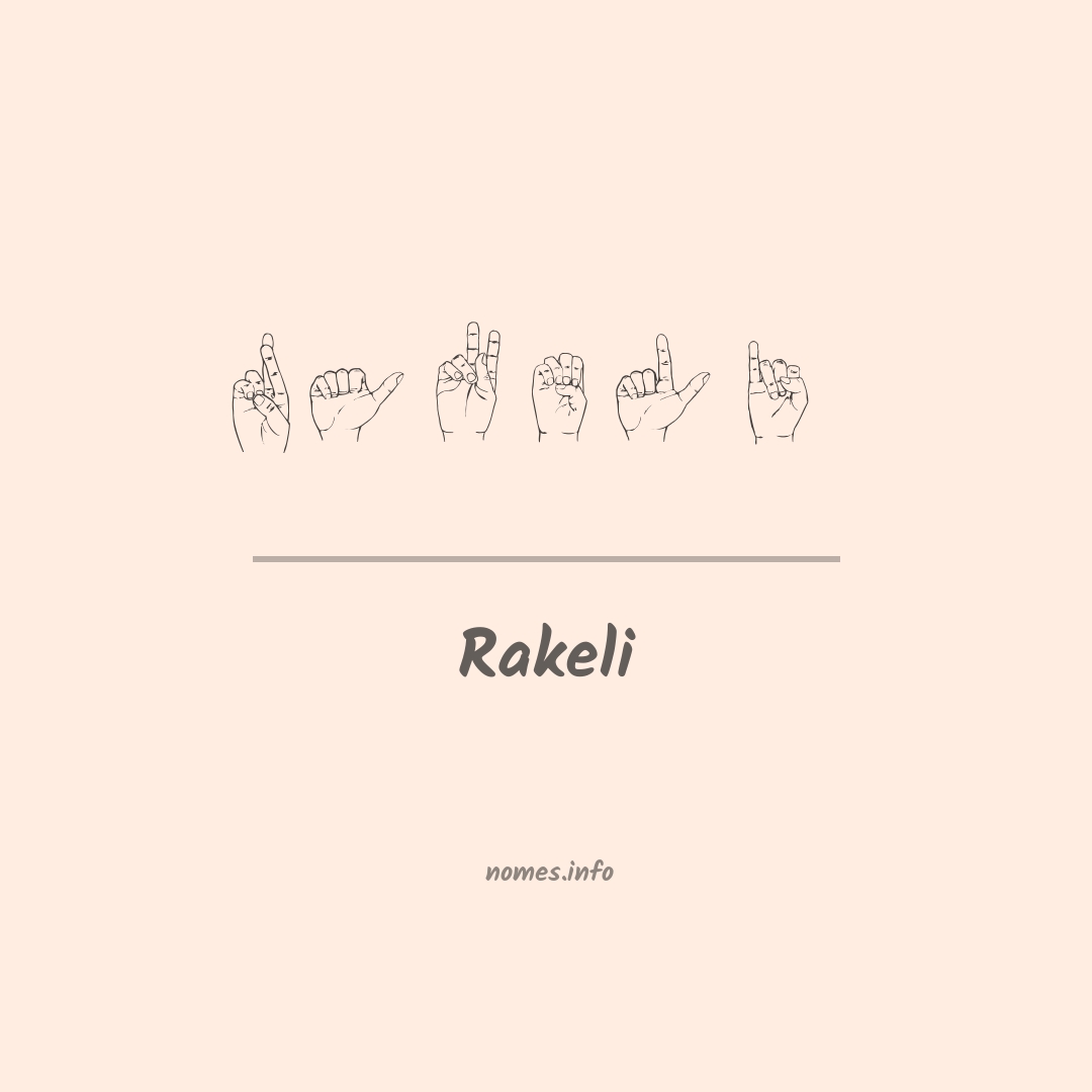Rakeli em Libras