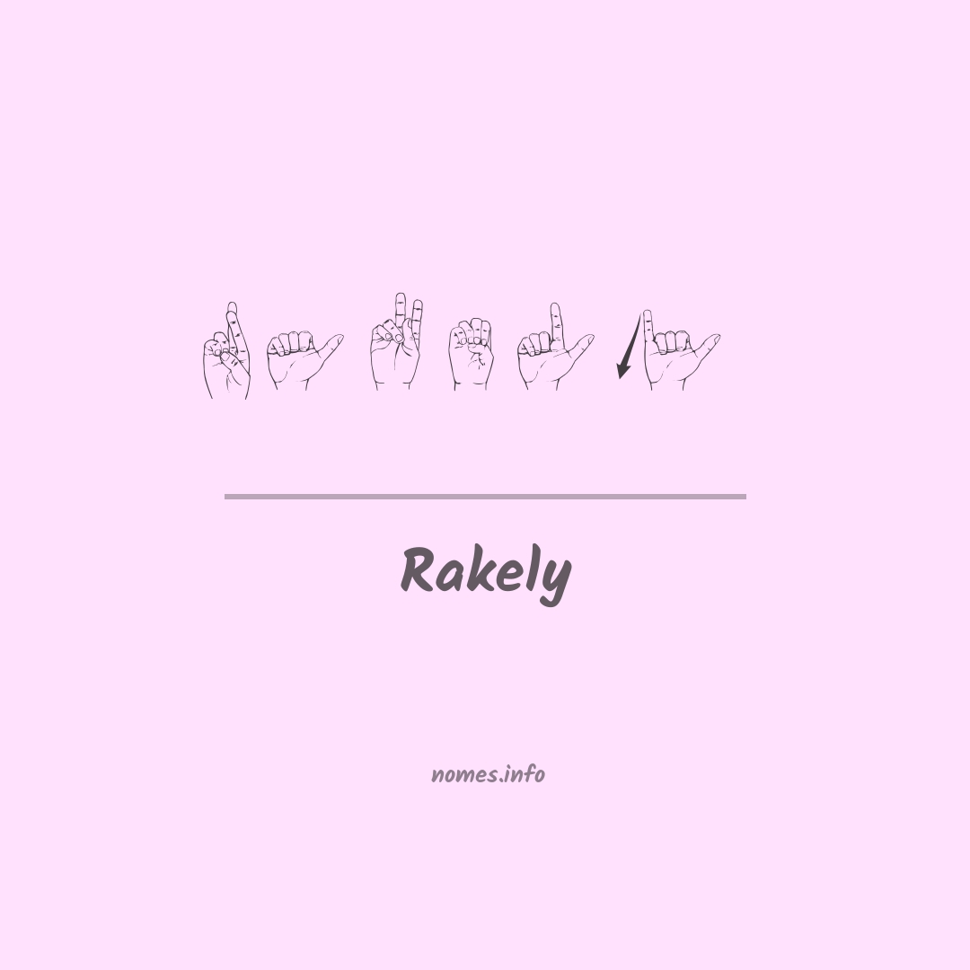Rakely em Libras