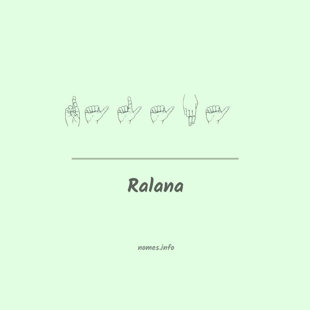 Ralana em Libras