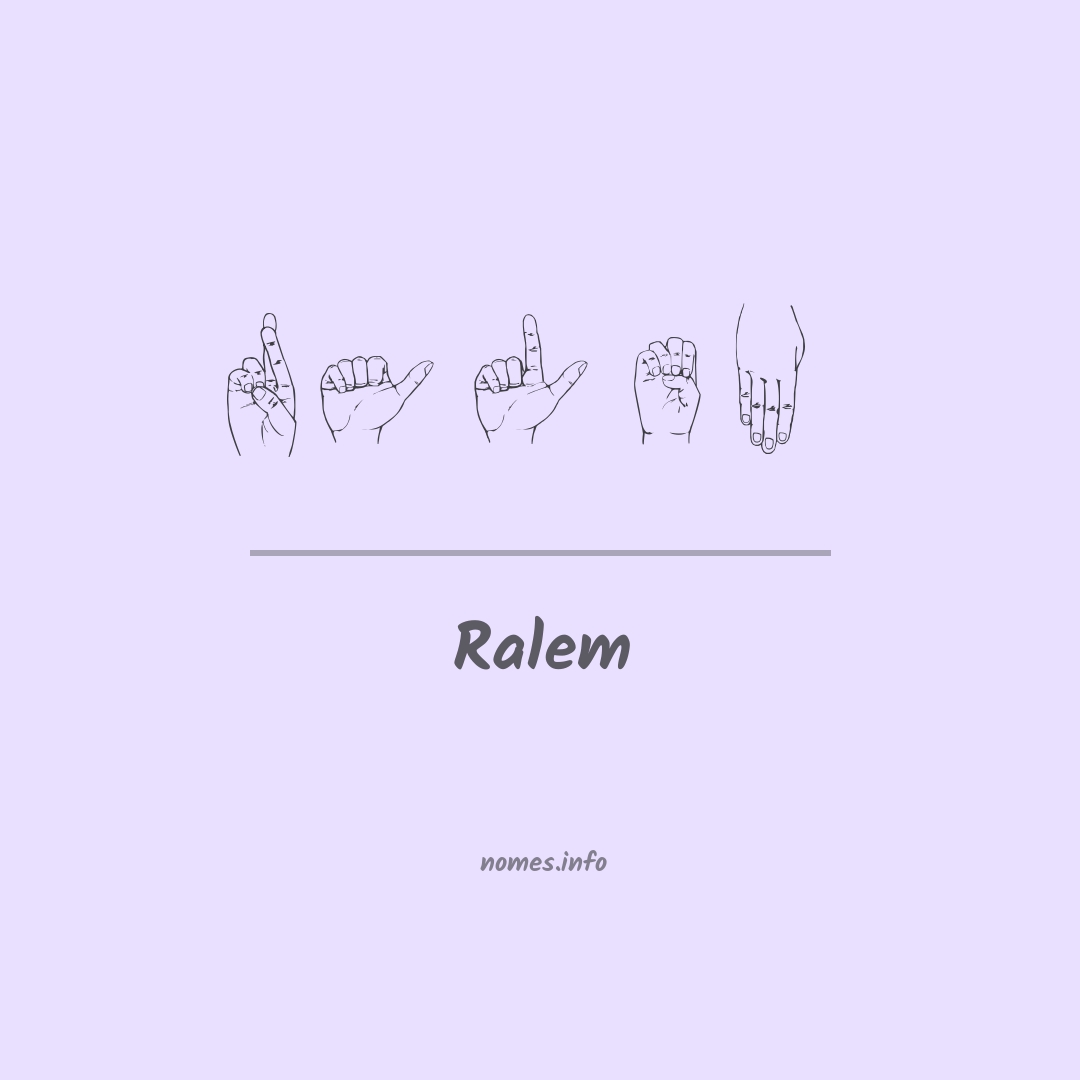 Ralem em Libras