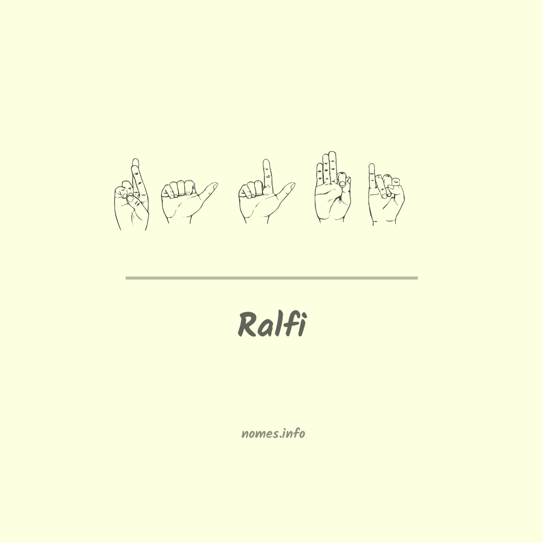 Ralfi em Libras