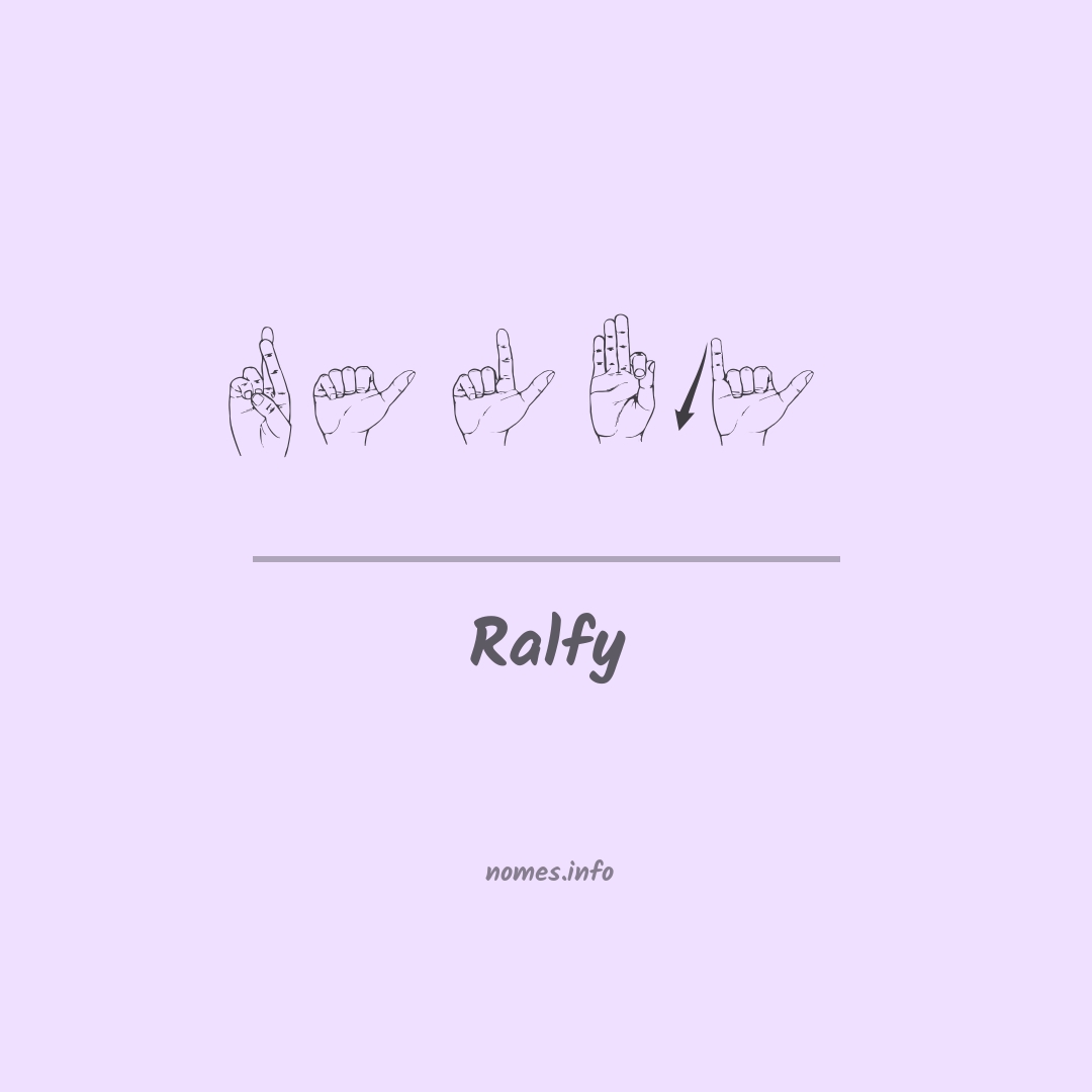 Ralfy em Libras