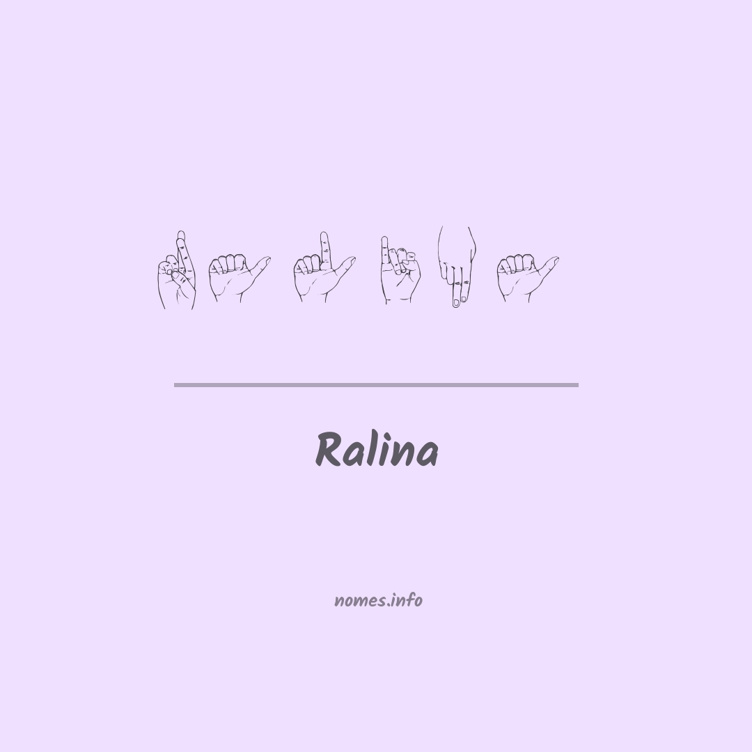 Ralina em Libras