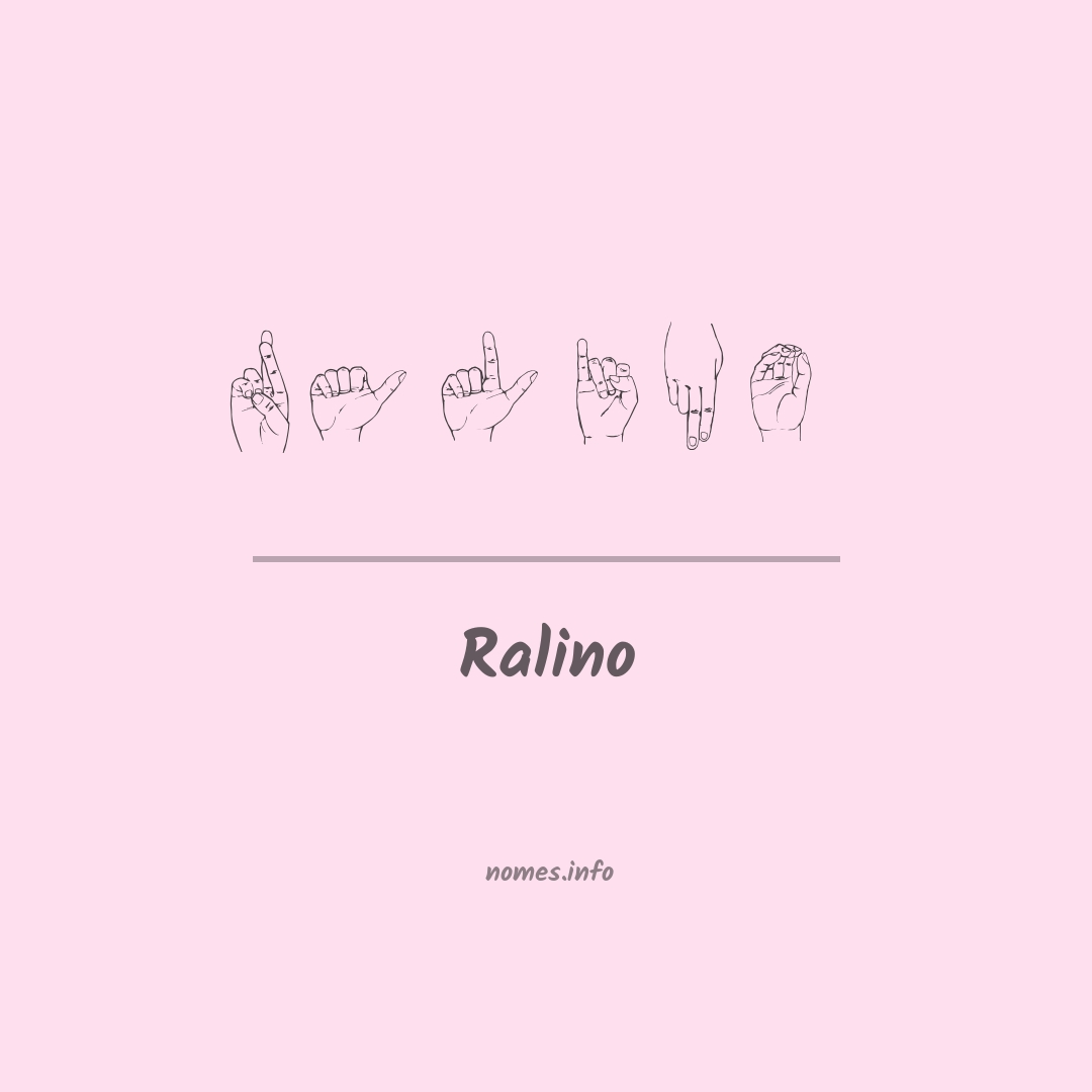 Ralino em Libras