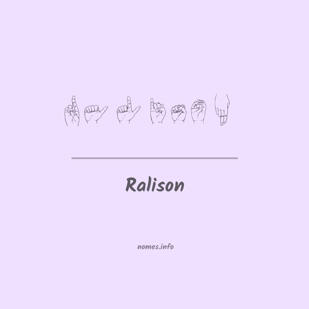 Ralison em Libras