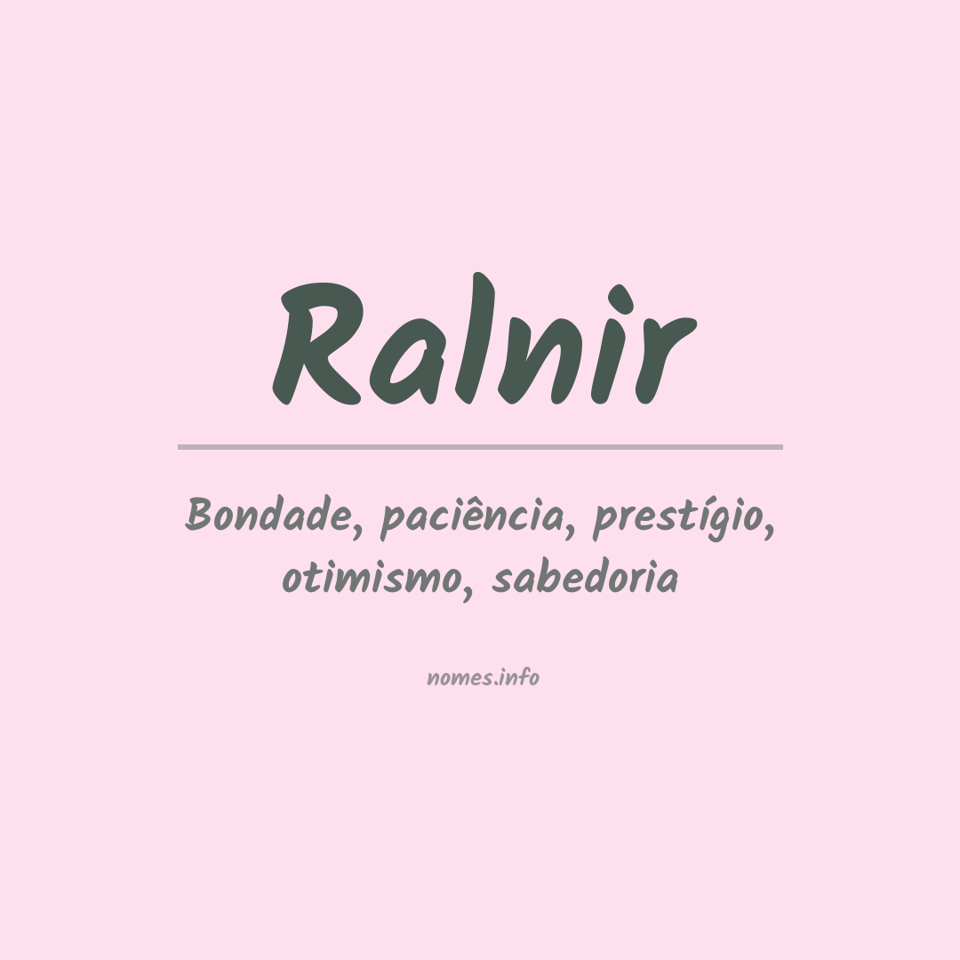 Significado do nome Ralnir