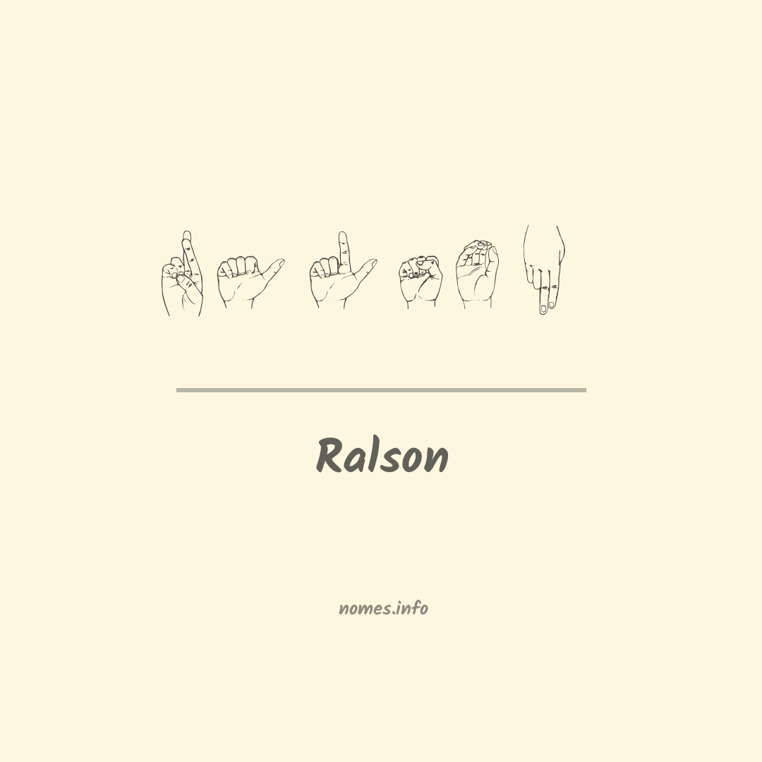 Ralson em Libras