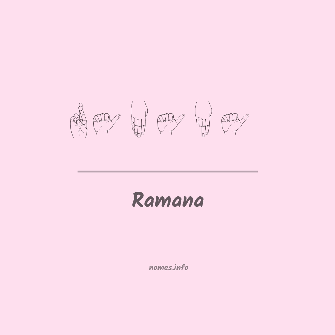 Ramana em Libras