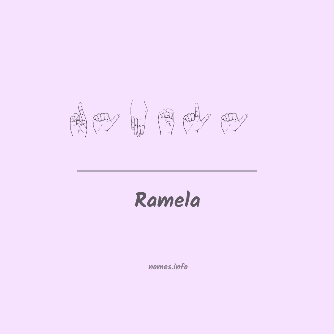 Ramela em Libras