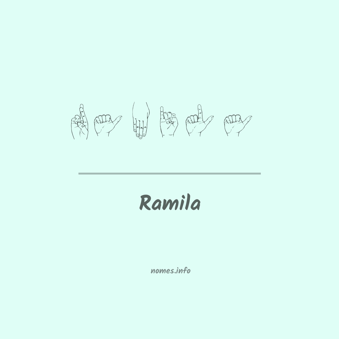 Ramila em Libras