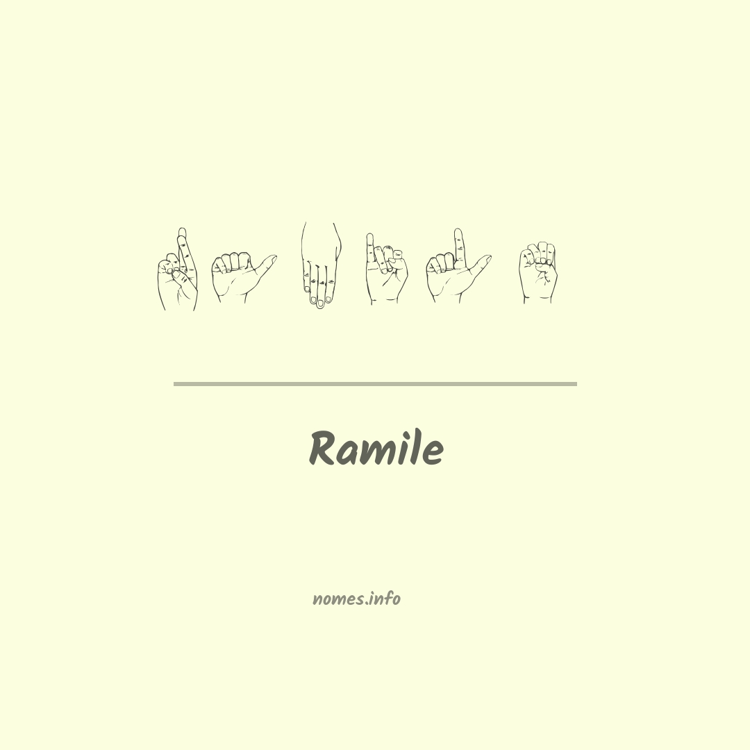 Ramile em Libras