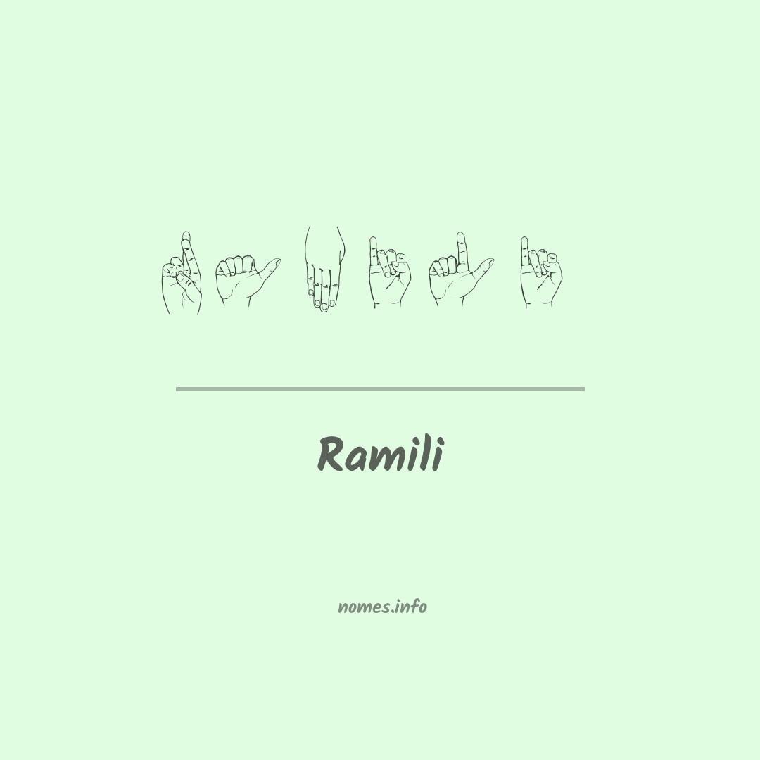 Ramili em Libras