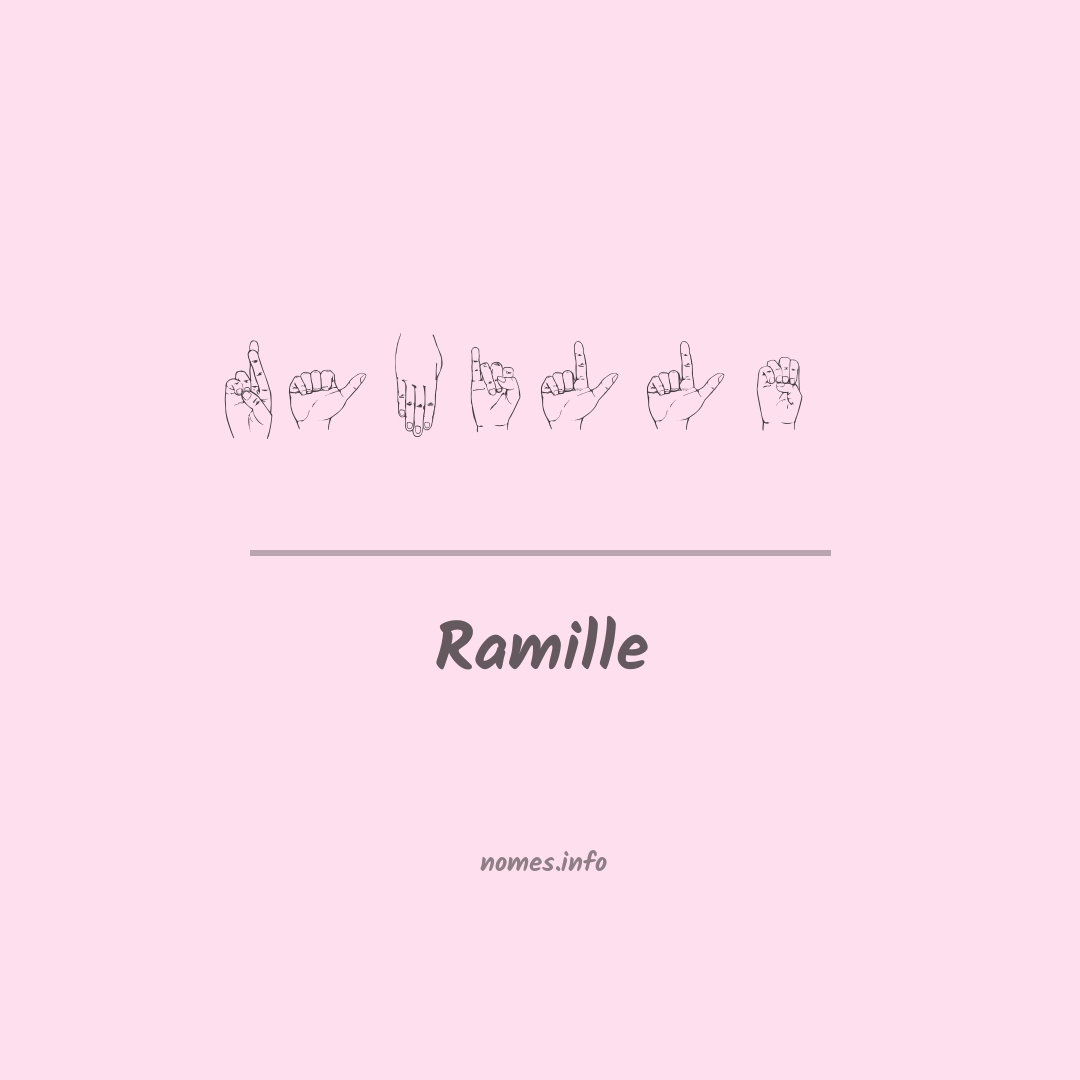Ramille em Libras