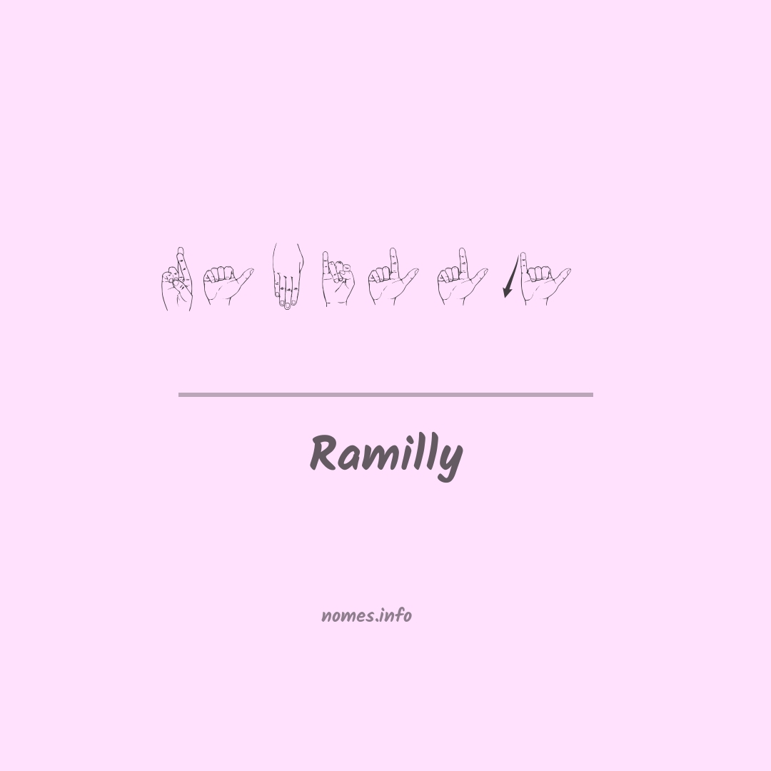 Ramilly em Libras