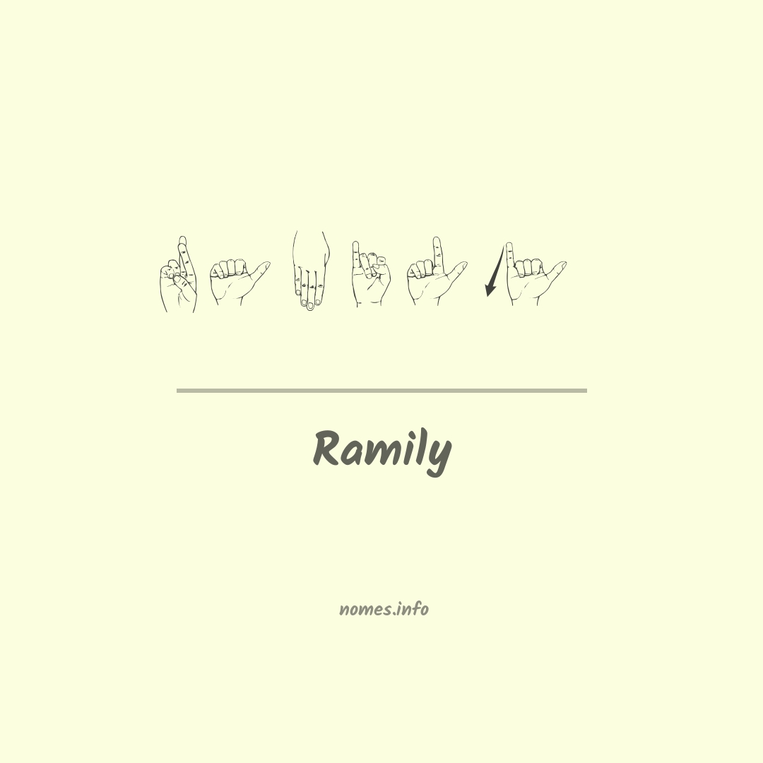 Ramily em Libras