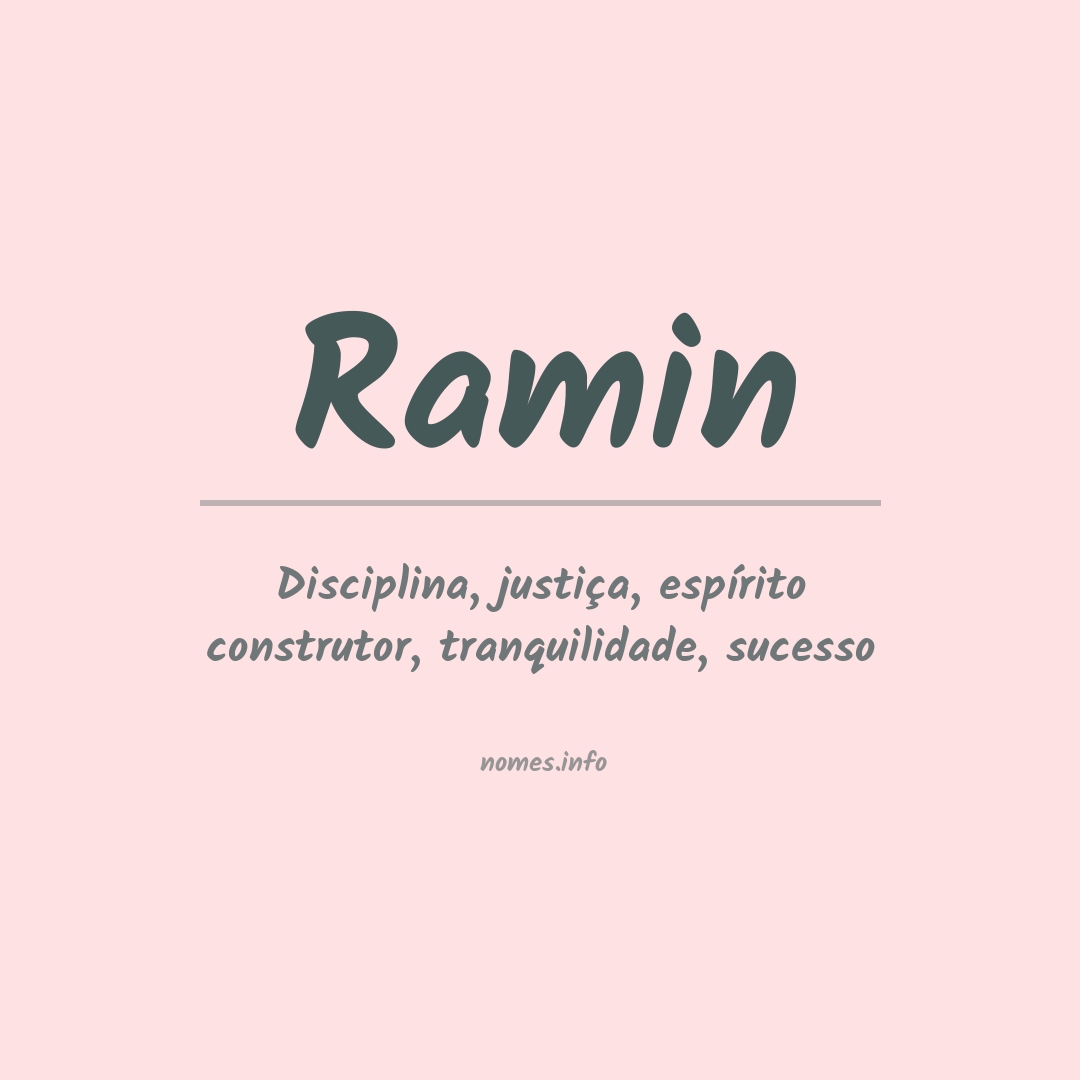 Significado do nome Ramin