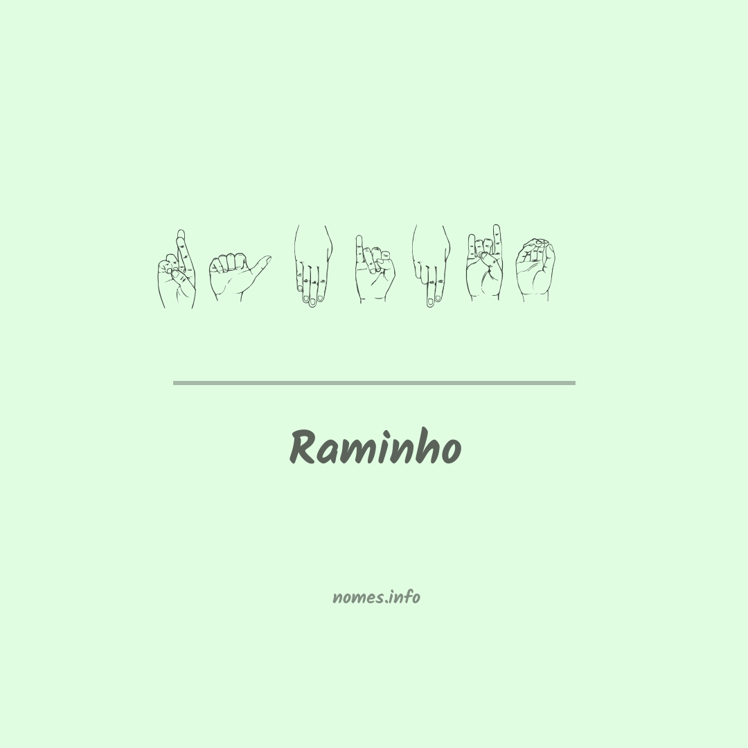 Raminho em Libras