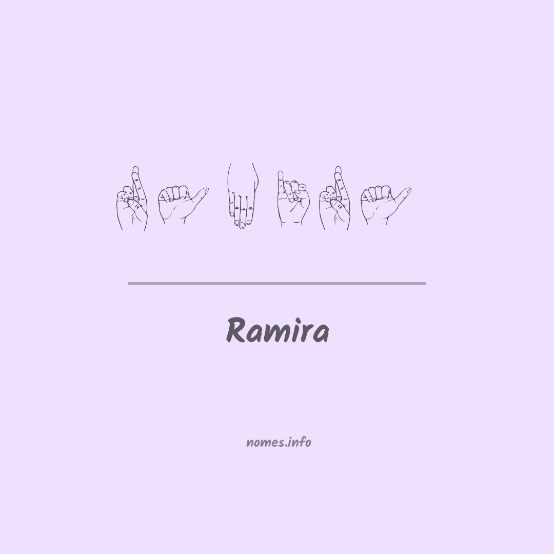 Ramira em Libras