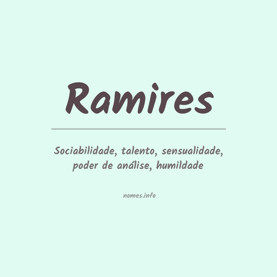 Significado do nome Ramires