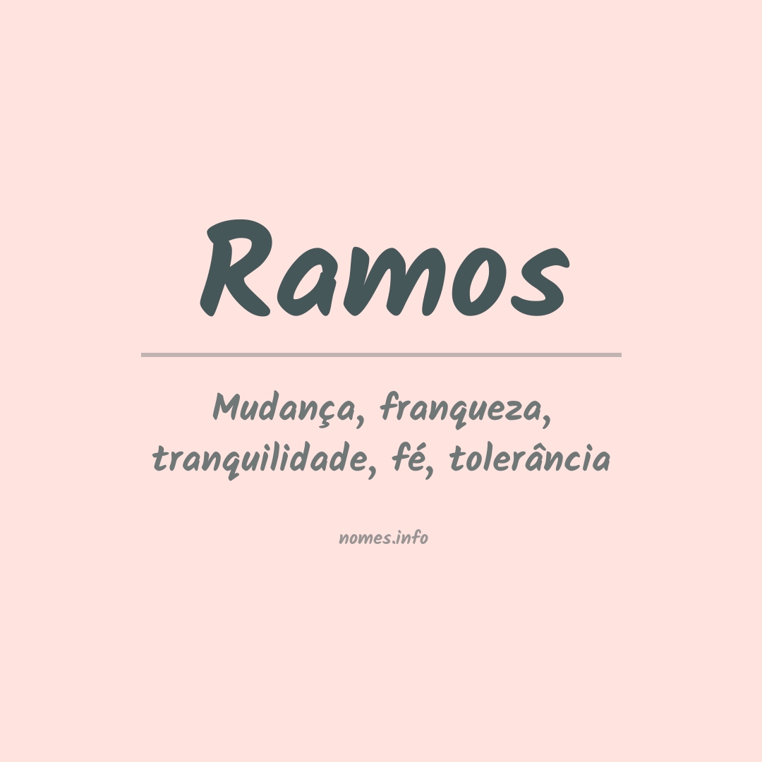 Significado do nome Ramos