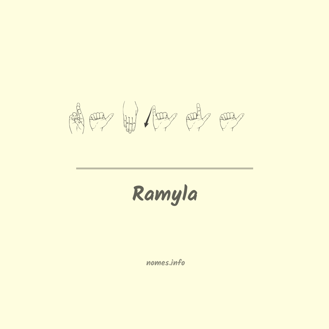 Ramyla em Libras