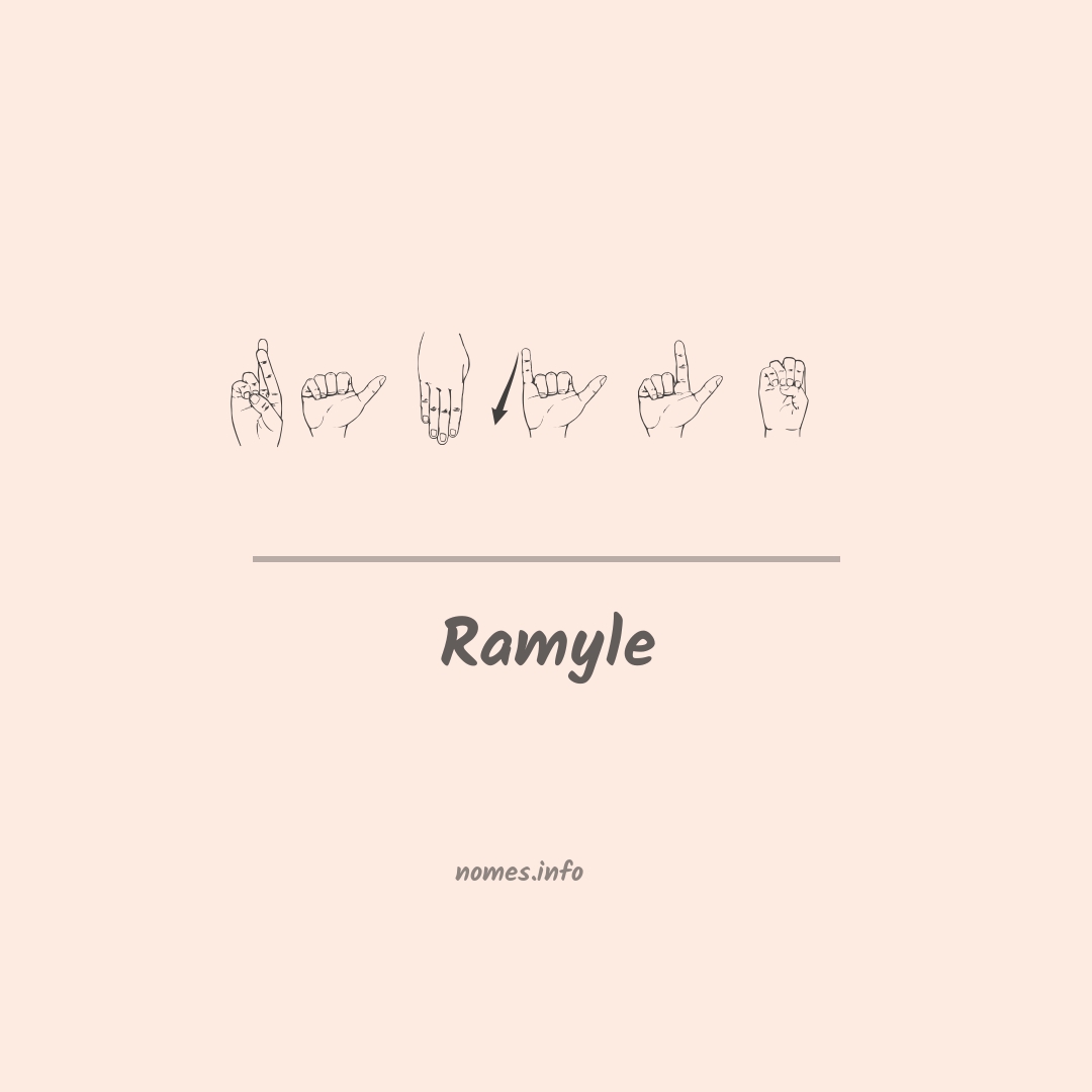 Ramyle em Libras